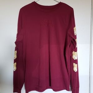 Box Lunch Life Is Bootyful Corgi Maroon Long Sleeve